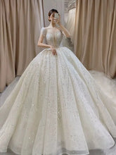 Load image into Gallery viewer, Exquisite Wedding Dress O-neck EDW21