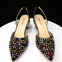Load image into Gallery viewer, New Diamond Design Shoe and Bag Set
