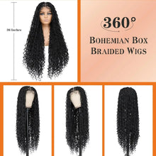 Load image into Gallery viewer, 36" Double Lace Front Box Braided Wig | Cornrow Twist | Baby Hair | Synthetic Braids for Black Women