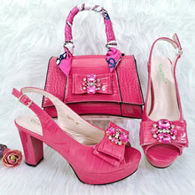 Load image into Gallery viewer, Ladies Shoes and Bag Set African Sets HFG1-29