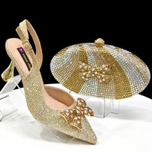Load image into Gallery viewer, Italian Shoes And Bag Sets For Evening Party Ho1-1