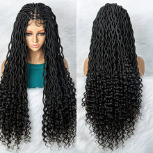 Load image into Gallery viewer, Goddess Box Braids Wig | Curly Ends | Full Lace | Crochet Hair | Black Women