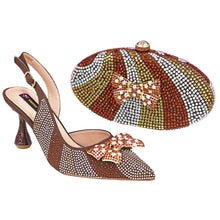 Load image into Gallery viewer, Women's High Heels And Exquisite Clutch Bag Set RT453