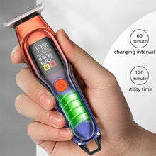 Load image into Gallery viewer, Rechargeable Cordless Hair Trimmer – Stainless Steel Blades, Wet/Dry Electric Trimmer for Hair, Beard, Bikini &amp; Eyebrows
