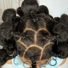 Load image into Gallery viewer, Handmade Bantu Knotless Braids Full Lace Wig | Short Synthetic Braided Wig with Baby Hair for Black Women