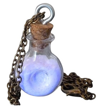 Load image into Gallery viewer, Glow in the Dark Pixie Dust Necklace – Magical Fairy Bottle Pendant Kawaii Gothic Jewelry