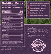 Load image into Gallery viewer, Organic Tropical Antioxidant Fruit Blend