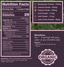 Load image into Gallery viewer, Sweet Greens &amp; Organic Tropics