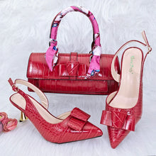 Load image into Gallery viewer, Matching Women Shoe and Bag Set HFG1-16
