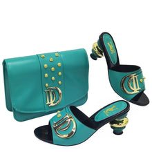 Load image into Gallery viewer, New Italian Shoes with Matching Bags Set EDL89