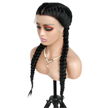 Load image into Gallery viewer, 2 Braid Braided Wig | Senegalese Twists | Lace Front | Long Braids | Synthetic Hair | Black Women