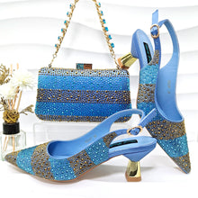 Load image into Gallery viewer, High Quality African Style Ladies Shoes And Bags Set ED125