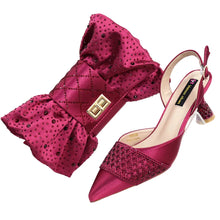 Load image into Gallery viewer, Latest Women Italian Shoes and Matching Bags TE342