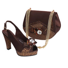Load image into Gallery viewer, New Fashion Evening Shoes and Bag Set HTY543