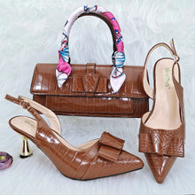 Load image into Gallery viewer, New Matching Women Shoe and Bag Set HFG1-17