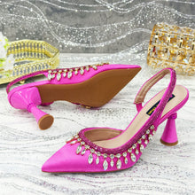 Load image into Gallery viewer, Latest Women Heels Shoes and Bags Set - ED-67