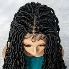 Load image into Gallery viewer, Goddess Box Braids Wig | Curly Ends | Full Lace | Crochet Hair | Black Women