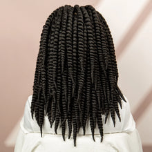 Load image into Gallery viewer, Twisted Braided Wig | Bob Twist Crochet Wig | Full Lace Braided Wig for Black Women | Kanekalon Hair