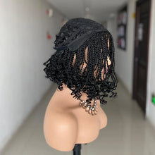 Load image into Gallery viewer, Short Box Braided Wig | Kinky Twist Crochet Wig | Heat Resistant | Synthetic Braids for Black Women