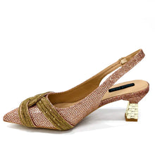 Load image into Gallery viewer, Women's Shoes and Bag Set with Rhinestone ED129