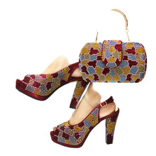 Load image into Gallery viewer, Latest Peep Toe Women's Shoes &amp; Bag Set FGTY67