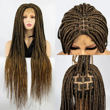 Load image into Gallery viewer, 36" Knotless Box Braids Full Lace Wig | Crochet Braids | Synthetic Braiding Hair | Black Women