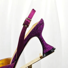 Load image into Gallery viewer, Classic Matching High Heels And Bag Set