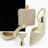 Lastest Italian Design Ladies Shoes with Matching Bag Set HZS1-1