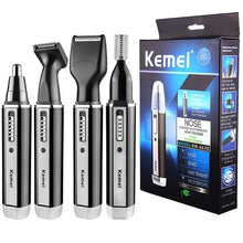 Load image into Gallery viewer, 4-in-1 Cordless Rechargeable Nose, Ear, Beard &amp; Hair Trimmer Grooming Kit