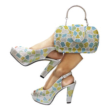 Load image into Gallery viewer, Latest Peep Toe Women's Shoes &amp; Bag Set FGTY67