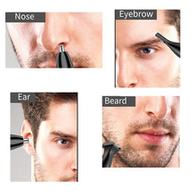 Load image into Gallery viewer, 4-in-1 Rechargeable Nose &amp; Ear Trimmer for Men and Women – Beard, Eyebrow &amp; Body Grooming Kit