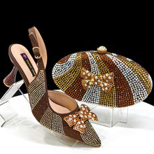 Load image into Gallery viewer, Italian Shoes And Bag Sets For Evening Party Ho1-1