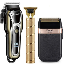 Load image into Gallery viewer, Cordless Electric Hair Trimmer – Professional Rechargeable Beard &amp; Hair Clipper for Men