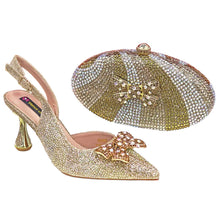 Load image into Gallery viewer, Women's High Heels And Exquisite Clutch Bag Set RT453