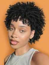 Load image into Gallery viewer, Short Afro Faux Dreads Wig | Heat Resistant Synthetic Braids | Unisex Wig for Black Women &amp; Men