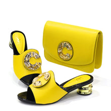 Load image into Gallery viewer, Latest Fashion Slippers and Bags Set EDZ564