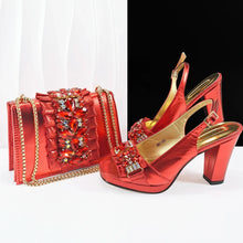 Load image into Gallery viewer, Lastest Italian Shoes with Matching Bag Set HFG1-2