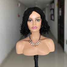 Load image into Gallery viewer, Short Box Braided Wig | Kinky Twist Crochet Wig | Heat Resistant | Synthetic Braids for Black Women