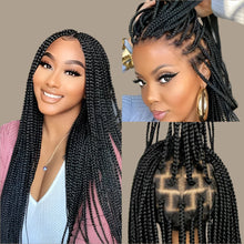 Load image into Gallery viewer, 36" Knotless Box Braids Full Lace Wig | Crochet Braids | Synthetic Braiding Hair | Black Women
