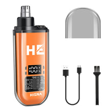 Load image into Gallery viewer, Rechargeable Nose &amp; Ear Hair Trimmer – Portable Electric USB Groomer with 1-Hour Runtime &amp; Cleaning Brush