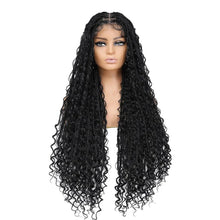 Load image into Gallery viewer, 36" Knotless Box Braided Lace Front Wig | Baby Hair | Synthetic Braids for Black Women