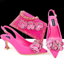 Load image into Gallery viewer, Italian Shoes And Bag Sets For Evening Party ED128