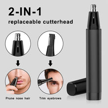 Load image into Gallery viewer, Rechargeable Nose &amp; Ear Hair Trimmer for Men, Eyebrow &amp; Neck Grooming Kit — USB Rechargeable, 60-Min Run Time