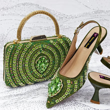 Load image into Gallery viewer, Italian Butter-fly Design Wedding Shoes with Bag Set EDS59