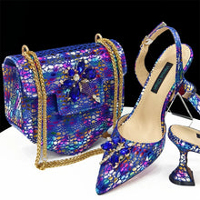 Load image into Gallery viewer, Italian Fuchsia Shoes And Bag Sets ED1990