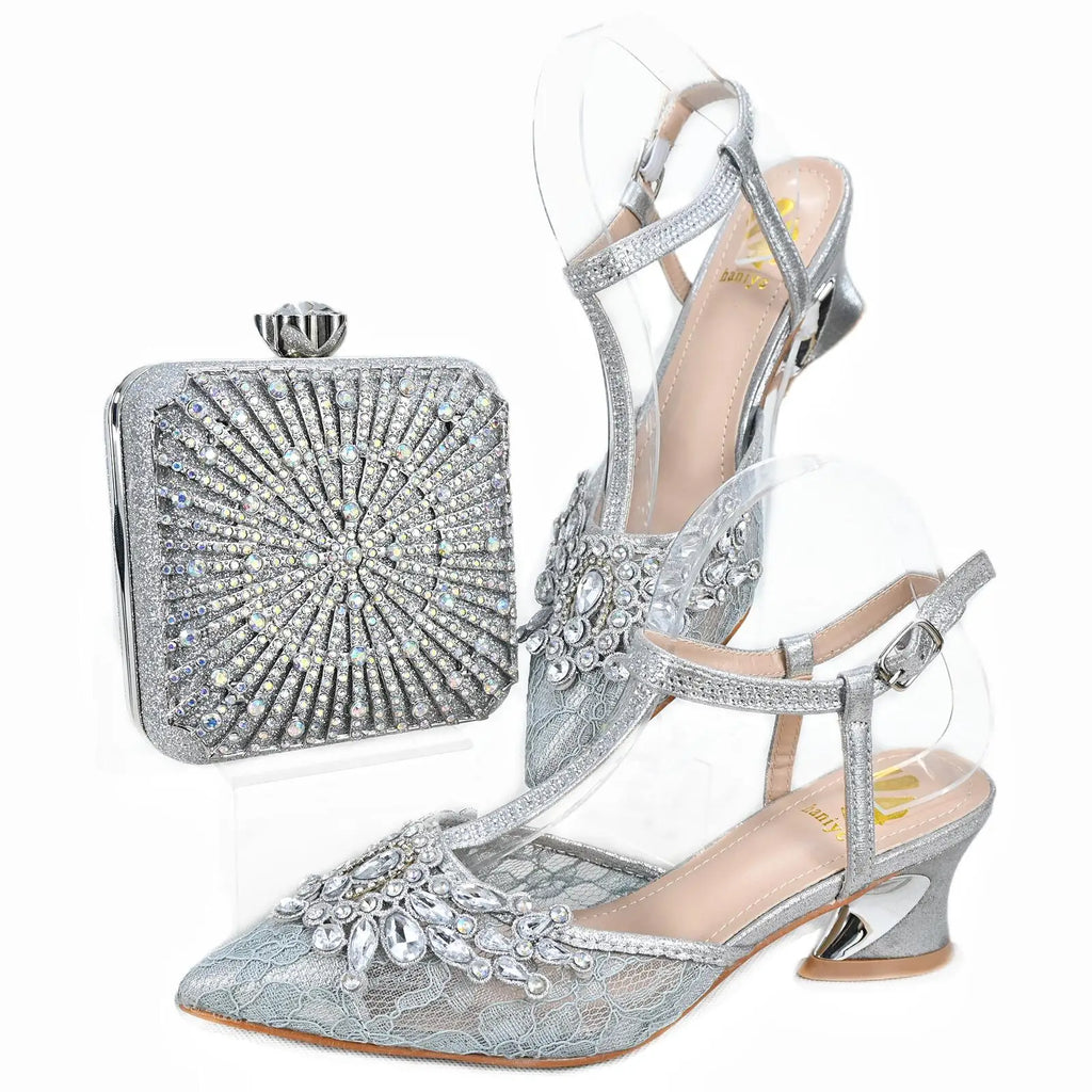 Italian gold Shoes And Bag Sets HTG1-9