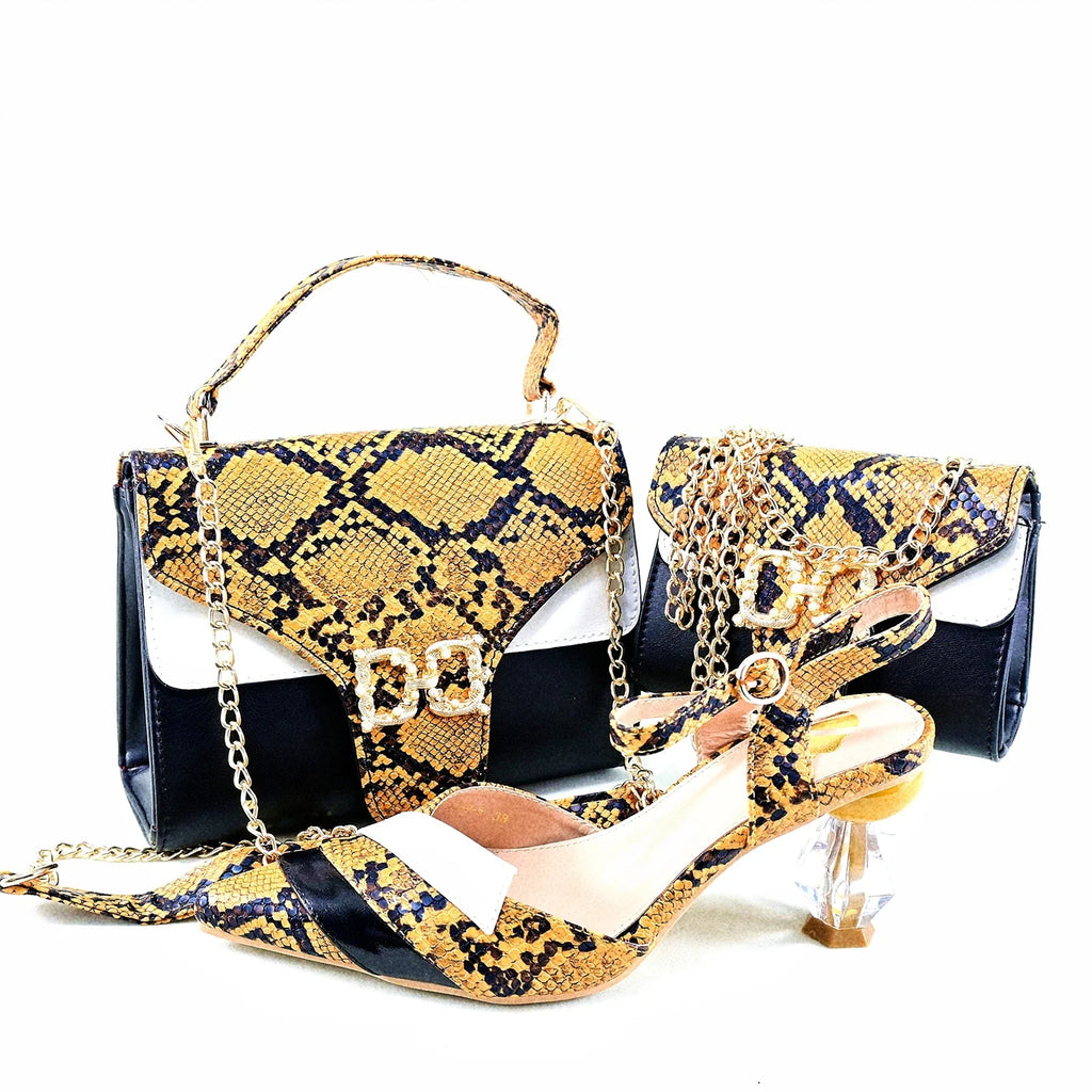 New Ladies Shoes And Bag Matching Set HRT1-37