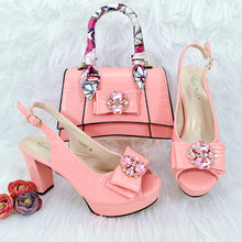 Load image into Gallery viewer, Ladies Shoes and Bag Set African Sets HFG1-29