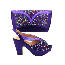 Load image into Gallery viewer, Latest African Women Shoes and Bag Set EDN23