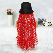 Load image into Gallery viewer, 30" Crochet Afro Dreadlocks Bucket Hat Wig | Synthetic Braided Hair | Curly Ends | Black Women